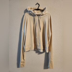 Offline by Aerie Women’s soft cropped fleece hoodie size small